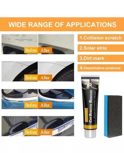 Car Scratch Remover Car Polishing Paste With Sponge Car Body Paint Care Remove Scratch Repair Broken