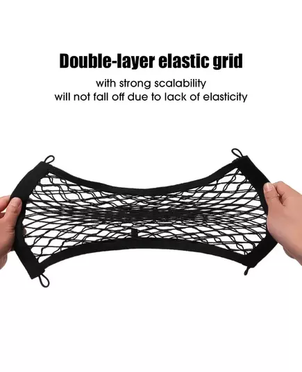 Car Storage Net Bag with Screws Auto Mesh Net Holder Back Rear Trunk Boat Cargo Pocket