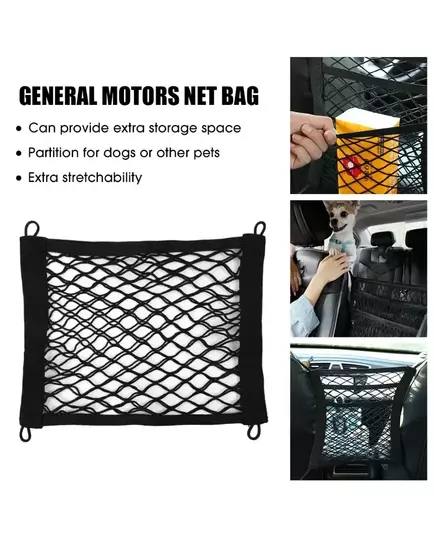 Car Storage Net Bag with Screws Auto Mesh Net Holder Back Rear Trunk Boat Cargo Pocket