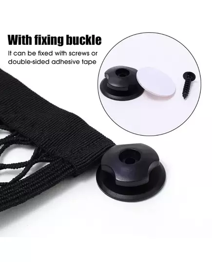 Car Storage Net Bag with Screws Auto Mesh Net Holder Back Rear Trunk Boat Cargo Pocket