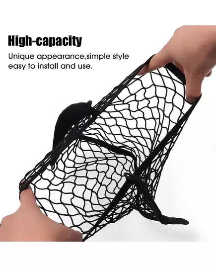 Car Storage Net Bag with Screws Auto Mesh Net Holder Back Rear Trunk Boat Cargo Pocket
