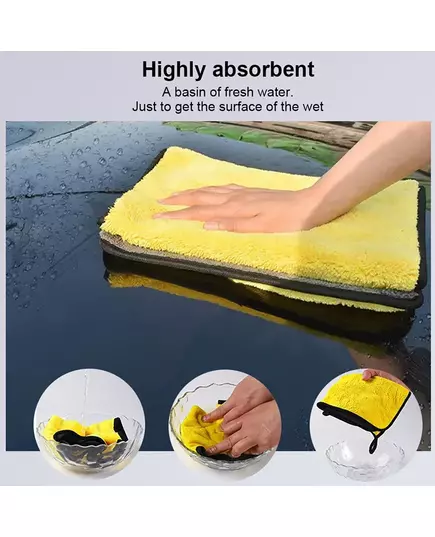 Car Wash Microfiber Towel Thicken Soft Auto Microfiber Cleaning Drying Cloth Hemming Car Care Cloth Detailing