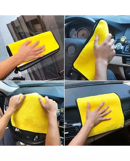 Car Wash Microfiber Towel Thicken Soft Auto Microfiber Cleaning Drying Cloth Hemming Car Care Cloth Detailing