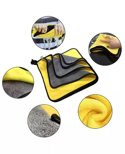 Car Wash Microfiber Towel Thicken Soft Auto Microfiber Cleaning Drying Cloth Hemming Car Care Cloth Detailing