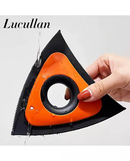 Lucullan Mini Pet Hair Remover Triangle For Home Fabric Car Interior Detailing Handheld Reusable Fur Lint
