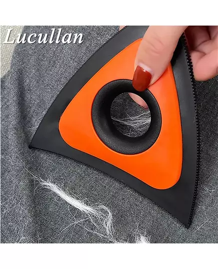 Lucullan Mini Pet Hair Remover Triangle For Home Fabric Car Interior Detailing Handheld Reusable Fur Lint