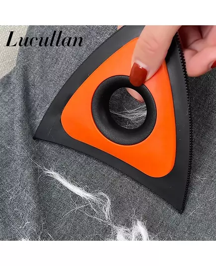 Lucullan Mini Pet Hair Remover Triangle For Home Fabric Car Interior Detailing Handheld Reusable Fur Lint