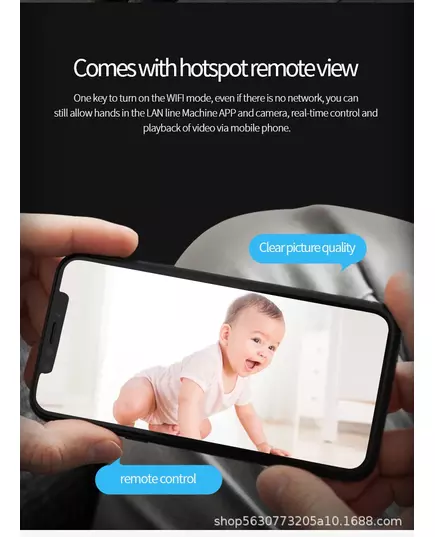 1080P HD Camera Private Mode Remote Wireless Infrared HD WiFi Camera Smart Network Home Monitor