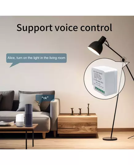 16A Wifi Smart Switch DIY Light Mini Switches 2 Way Control Wireless Smart Home Breaker With