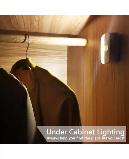 1Pcs LED Night Light Wireless PIR Motion Sensor Lights Corridor Closet Stair Room Lamps Energy Saving