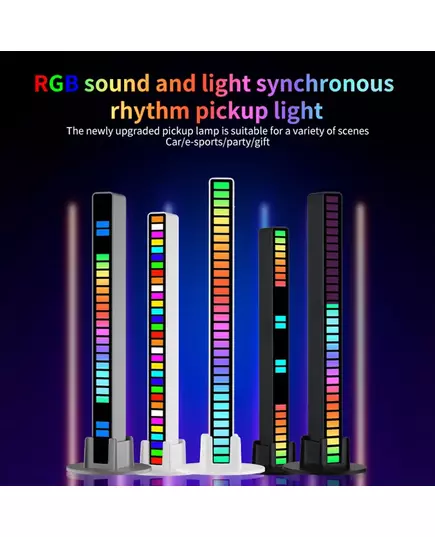 32 LEDS Smart RGB Light Bar LED Light Music Rhythm Ambient Pickup Lamp With App Control