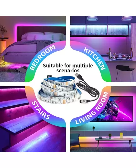 Smart Bluetooth Led Strip Lights RGB 2835 5V USB Smart Life App Controlled for Desktop Screen