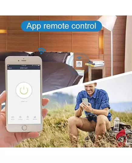 Tuya Smart Socket EU16A 20A Wifi Smart Plug With Power Monitoring Smart Life APP Remote Control