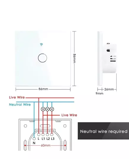 Touch Switch Tuya WiFi Light Wall Smart Switch For EU Smart Home Life Alexa Google Home