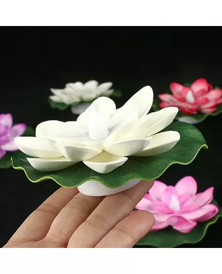 1PC 6PCS LED Lotus Night Lamp Floating Water Sensor Flower Lamp Garden Tank Decor Festive Party