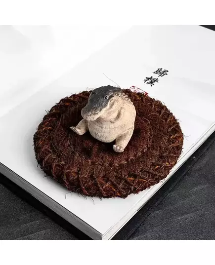 1PC Boutique Purple Sand Tea Petting Little Crocodile Tea Pet Ornaments Handmade Tea Ceremony Tea Play