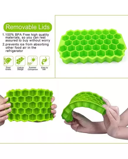 1pcs Honeycomb 37 Lattice Cube Tray Maker Without Lid DIY Ice Mold