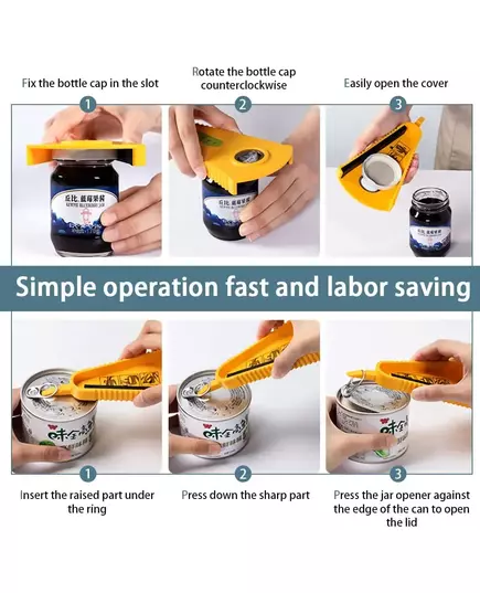 Can Opener Multifunctional Bottle Opener Jar Opener for Beer Coke Jam Beverage