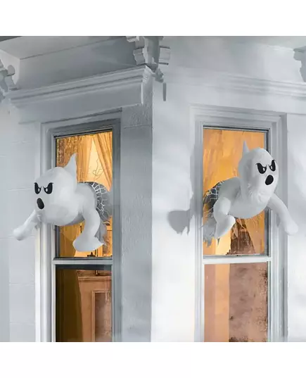 Halloween Cute Ghost Break The Window Decor Prop Adorable Window Crasher Flying Ghosts Outdoor Indoor Decorations