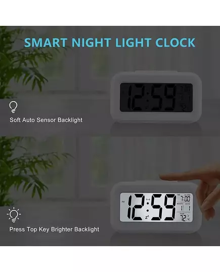LED Digital Alarm Clock Backlight Snooze Data Time Calendar Desktop Multifunction Electronic Backlight Table Clock