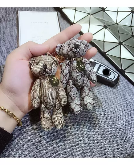 New Creative Cute Cartoon Cloth Bear Keychain Pendant Fashionable Men and Women Couple Keychain Bag Pendant