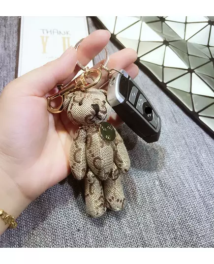 New Creative Cute Cartoon Cloth Bear Keychain Pendant Fashionable Men and Women Couple Keychain Bag Pendant