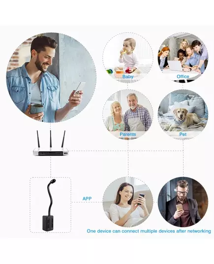 Mini Wifi Surveillance Camera Remote Monitoring HD 1080P Home Wireless IP Camera Loop Recording Security Cam