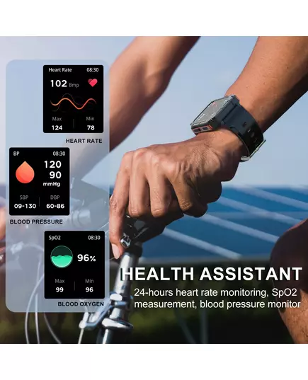 New C20 Pro Smart Watch Men Voice Assistant BT Wireless Call Business Outdoor Sports IP68 Waterproof