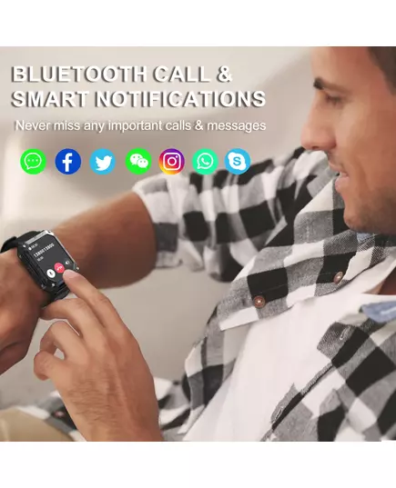 New C20 Pro Smart Watch Men Voice Assistant BT Wireless Call Business Outdoor Sports IP68 Waterproof