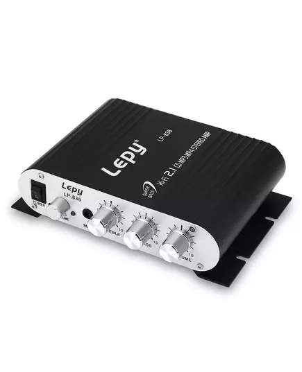 With 12V3A Power Audio Cable Lepy LP 838 MINI Digital Hi Fi Car Power Amplifier 2