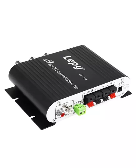 With 12V3A Power Audio Cable Lepy LP 838 MINI Digital Hi Fi Car Power Amplifier 2