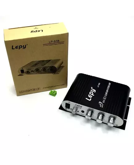 With 12V3A Power Audio Cable Lepy LP 838 MINI Digital Hi Fi Car Power Amplifier 2