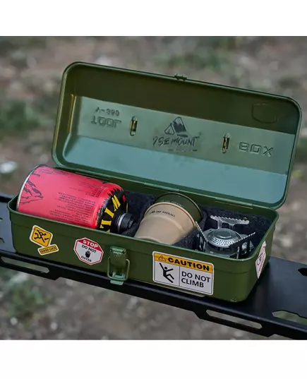 Outdoor Metal Tool Box Debris Storage Box Portable Hand held Storage Box Fall proof Moisture proof