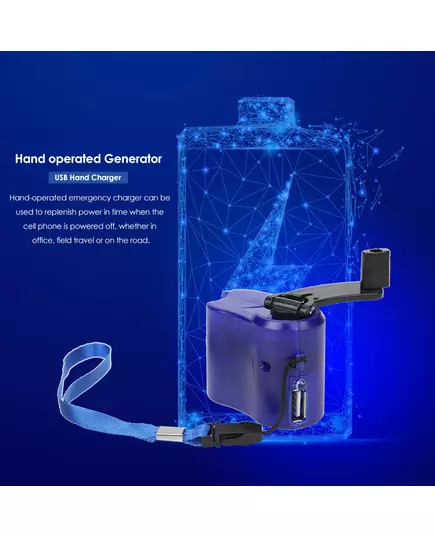 USB Mobile Phone Emergency Charger Portable Hand Crank Power Dynamo for Outdoor Camping Travel Charger Tools