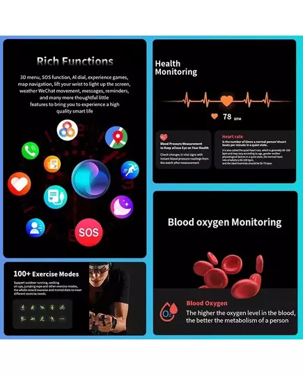 2024 New Galaxy Smart Watch 7 Ultra Men AMOLED Screen Multi Function Sports Fitness Tracker Health