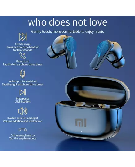 MIJIA Mate 50 Wireless TWS Bluetooth Headset Touch Control Mic Earbuds Noise Cancelling Hi Fi Stereo