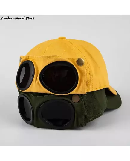 New Aviator Hat Summer Personality Glasses Baseball Cap Female Unisex Sunglasses Cap Small Cap Baseball Cap