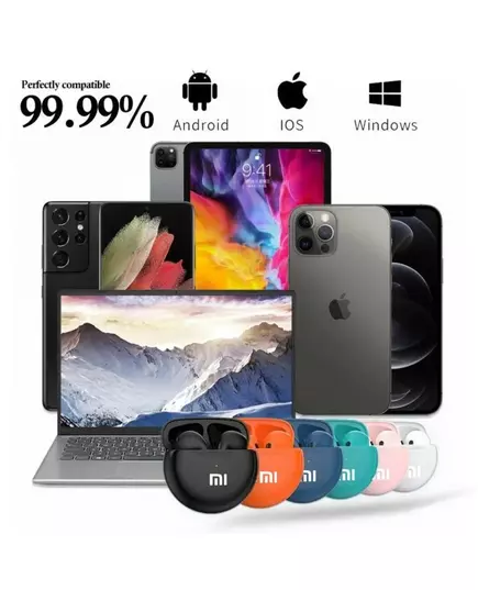 Original XIAOMI Air Pro 6 Earphone TWS 9D HIFI Headset Bluetooth Music Earbuds For IPhone Android