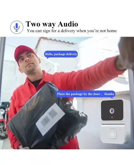 Wireless Doorbell WiFi Outdoor HD Camera Security Door Bell Night Vision Video Intercom Voice Change Home