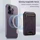 Luxury Leather Cellphone Magsafe Magnetic Card Holder For IPhone 14 11 12 13 15 Pro Max