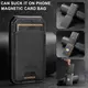 Luxury Leather Cellphone Magsafe Magnetic Card Holder For IPhone 14 11 12 13 15 Pro Max
