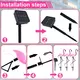 3PCS Flamingo Solar Light Waterproof LED Pink Flamingo Stake Light Landscape Ground Lamp for Outdoor Pathway