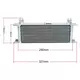 Universal 13 Rows Oil Cooler Kit Oil Filter Sandwich Adapter Nylon Stainless Steel Braided An10 Hose