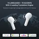 Wooask M6 Offline Translator Earbuds Instant Voice Translation Headphones 144 Languages 98 Accuracy for Travel Business