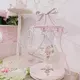 1 Set Pink Bow Wood Coffee Tea Cup Storage Holder Stand Home Kitchen Mug Hanging Display