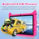 BDF 7 Inch Kid Tablet Android 13 4GB RAM 64GB ROM 1TB Expand 5G WiFi 4000MAH