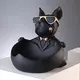 French Bulldog Sculpture Dog Statue with Tray and Keys Holder Storage Gift Home Decor Ornaments Rood