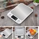 Kitchen Scale 15Kg 1g Weighing Food Coffee Balance Smart Electronic Digital Scales Stainless Steel Design for