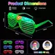1 60PCS 6 Neon Colours Eyeshade Lampshade Luminous LED Glasses Christmas Party Mardi Gras Decoration Party