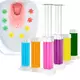 6in 1box floral toilet cleaning gel toilet deodorizing cleaner air freshener aromatherapy deodorizing cleaning and removing
